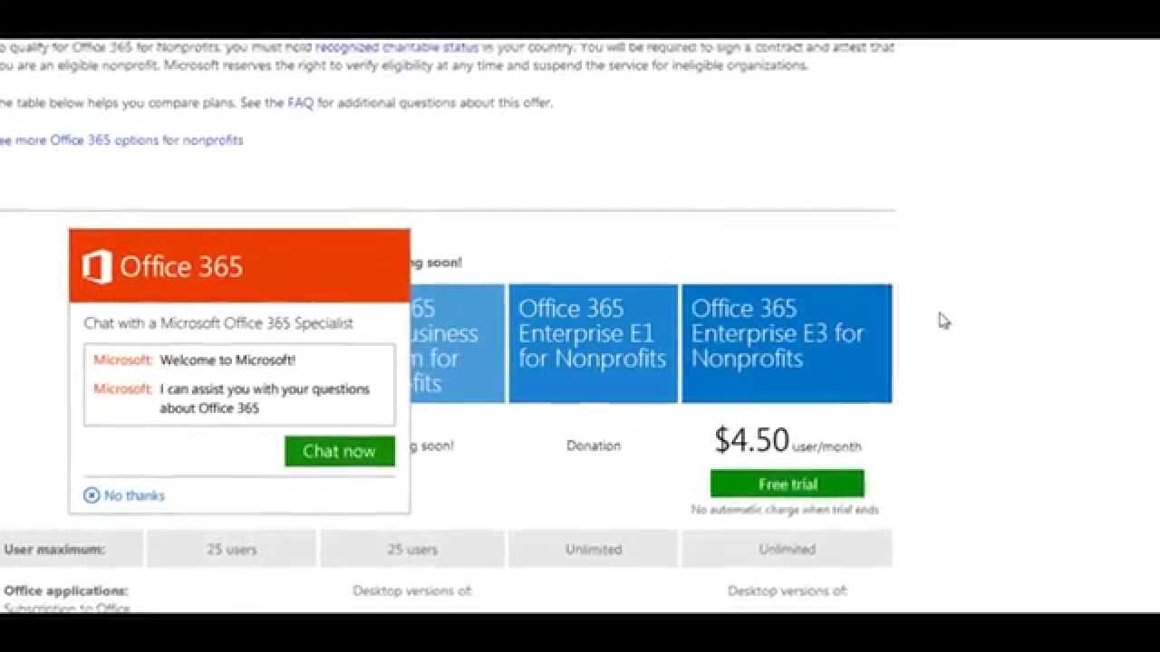 How To Set Up Office 365 Trial for Nonprofit (Video Tutorial)