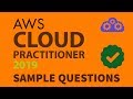 Official AWS Cloud Practitioner sample exam Questions and answers.