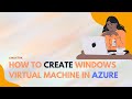 how to create virtual machine in azure in Hindi