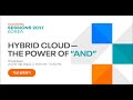 Cloudera Sessions Korea 2021: Hybrid Cloud - the Power of "AND"