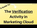"Verification" Activity in Marketing Cloud | Automation Studio Training