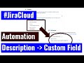 Jira Cloud Automation - Update custom field from keywords in description #regex