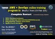 (Restart) | AWS DevOps Training 02-Feb-2023 batch | Cloud Computing In Telugu | +91 9381136450