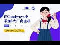 Cloudways教程：添加主机 | 可选五大主机商Digital Ocean、vultr、linode、google、aws