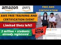 Amazon Aws Free Certificate | AWS Certification Training | AWS FREE Certificate | Anyone can enroll